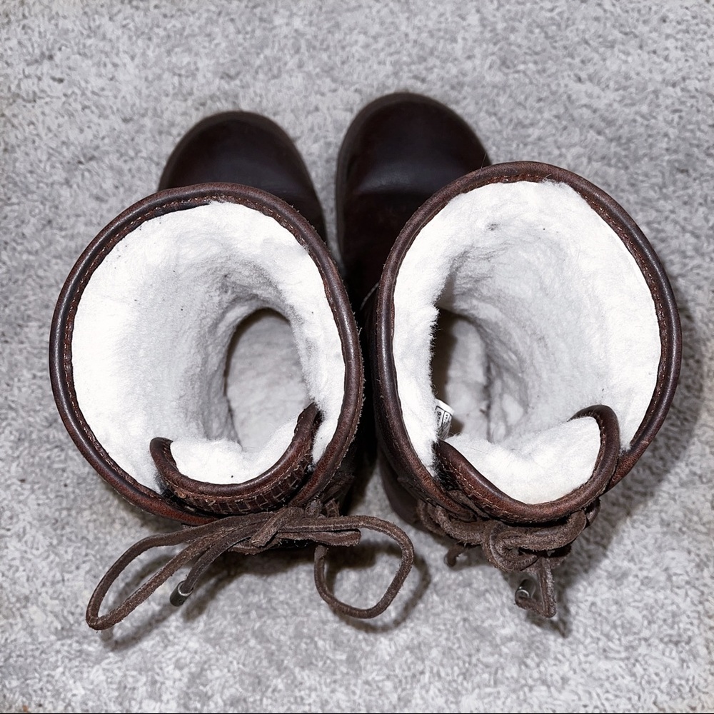 Ugg Mariana Water Resistant Brown Short Boots - Picture 6 of 8